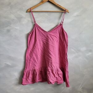 MINI RUFFLE CAMI SWING DRESS PINK SZ M SHEIN